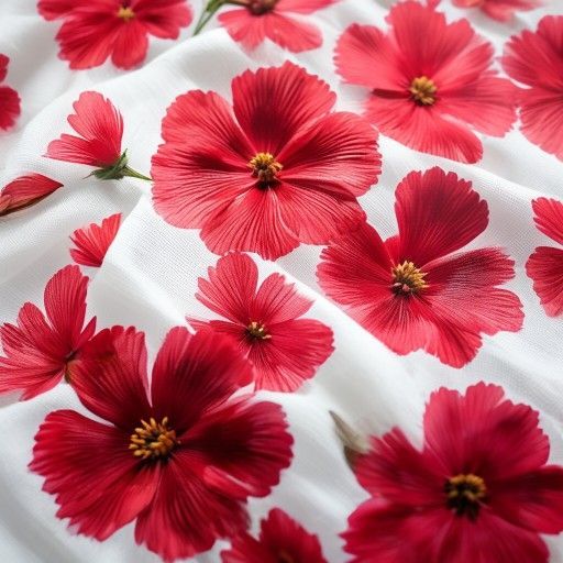 Foto de estampa floreada con flores
