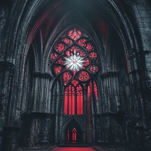 Foto de estampa gótica oscura