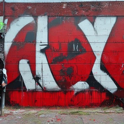 Foto de estampa graffiti urbano