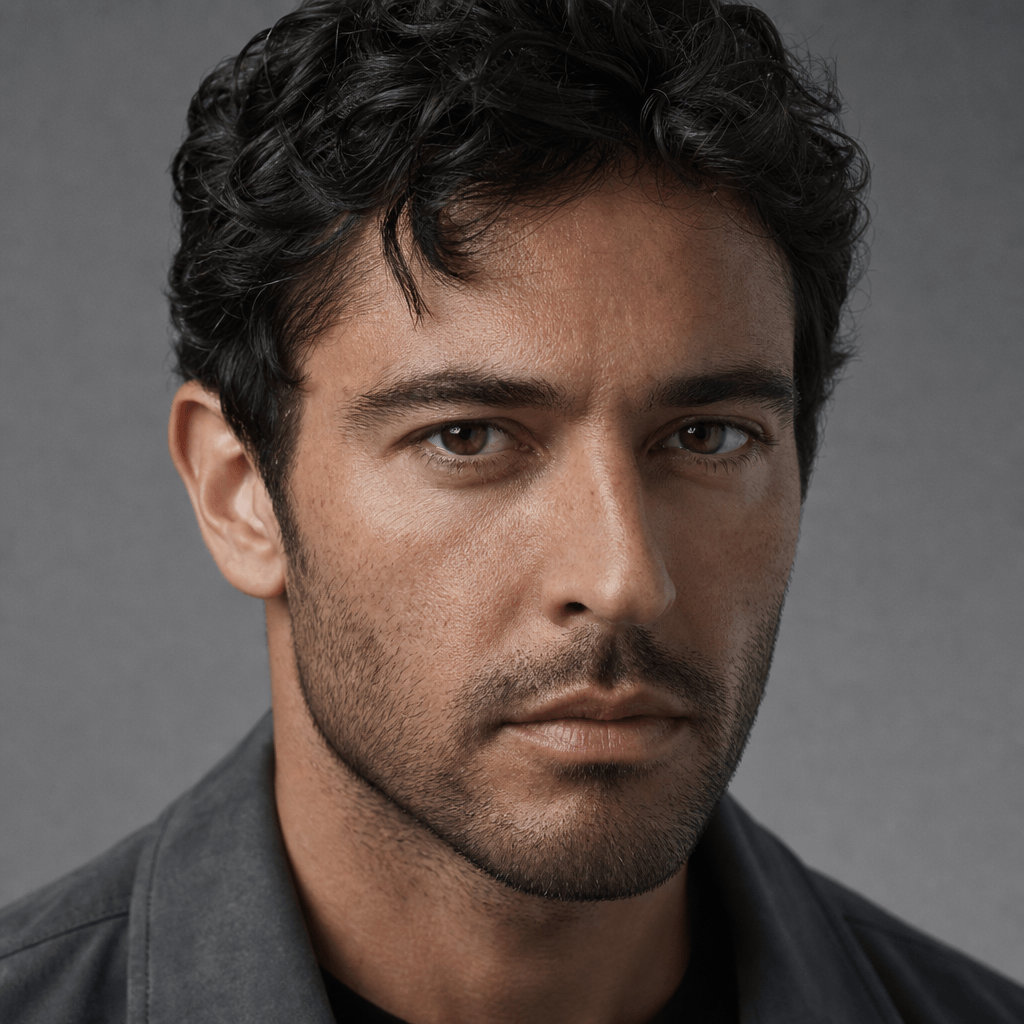 Foto de rostro realista para estilo hiperrealista