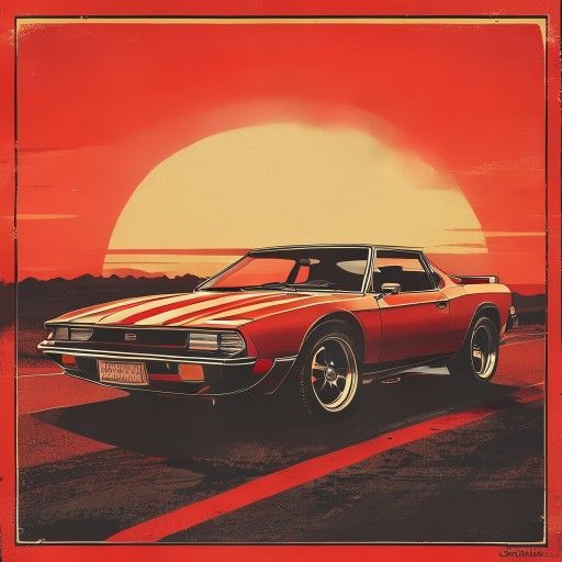 Foto de estampa retro